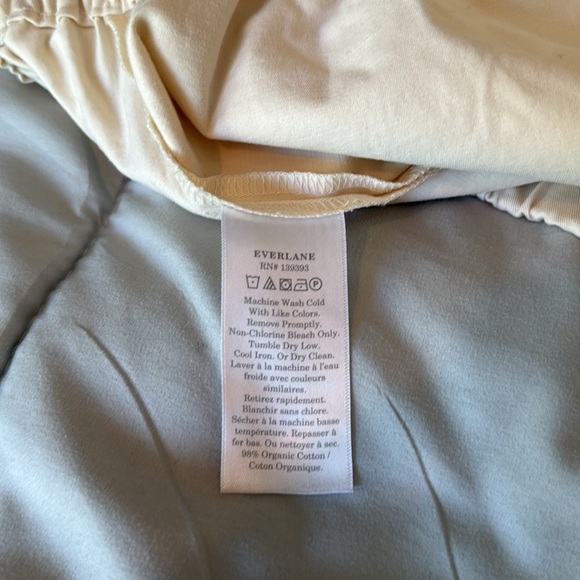 Everlane The Easy Pant Cotton Wide-Leg Pull On Elastic Waist Trousers M - Picture 6 of 8